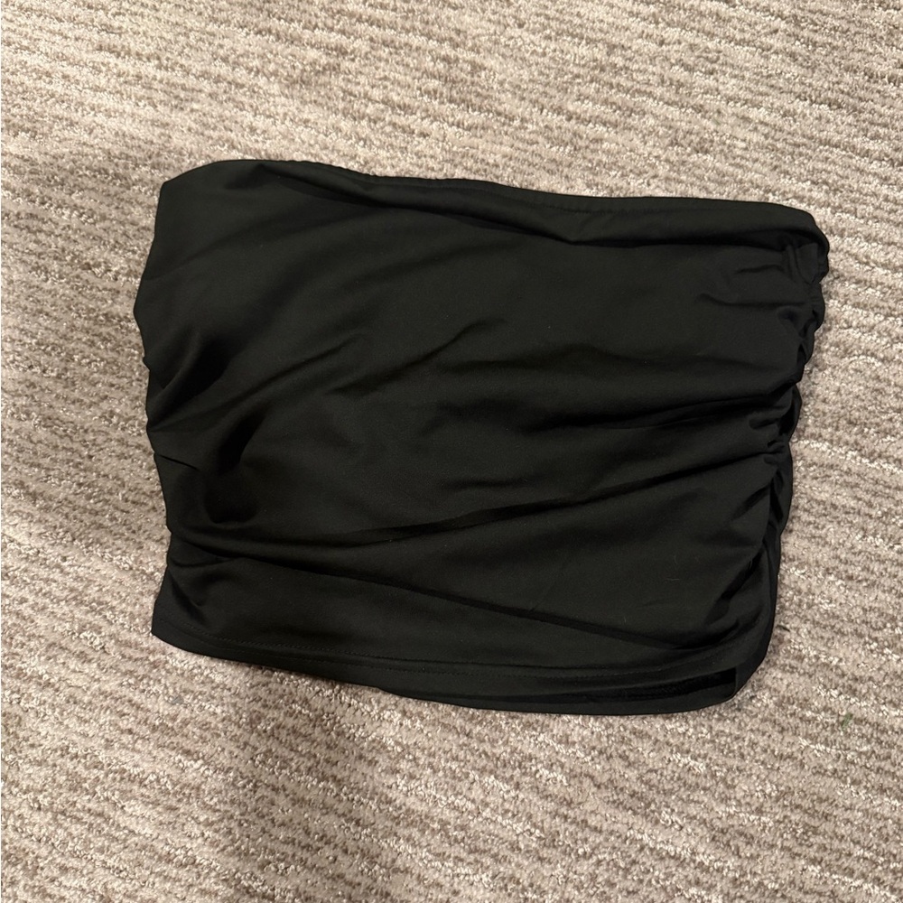 Cider Elegant Black Tube Top